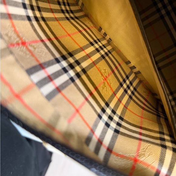 Burberry Black Leather Nova Check Mini Boston Bag - 32cm - Picture 12 of 12